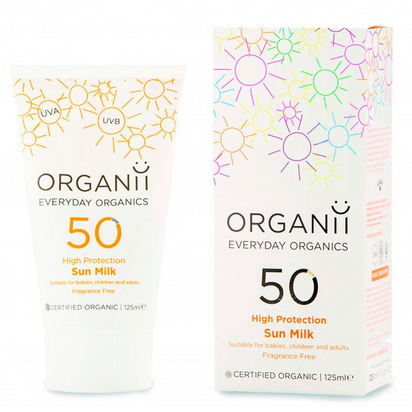 Organii Leite Solar SPF50 BIO 125ml
